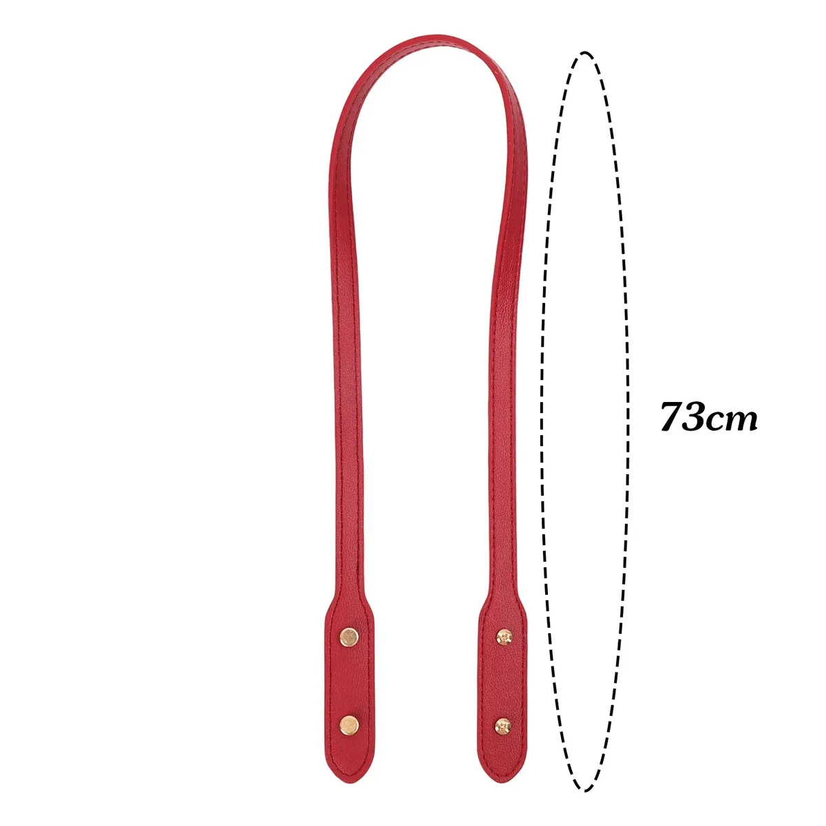 sangles de sac en cuir pu 73cm, 2 pièces, avec rivets, sangle de poignée détachable, sangles de sac à bandoulière de remplacement, accessoires de marquage de sac à faire soi-même