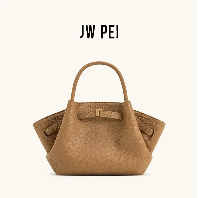 sac à bandoulière en daim jwpei en forme de bouffée pour les trajets formels, sac en cuir véritable multicolore au style sophistiqué