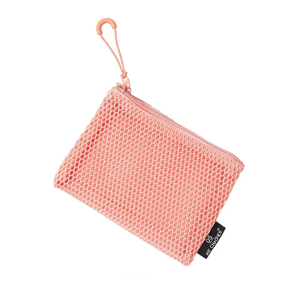 pochette en maille pour sac à main, trousse de maquillage avec fermeture éclair, pochette de rangement pour cosmétiques, pour le quotidien ou les voyages, pour ranger les petits objets, 4 pièces