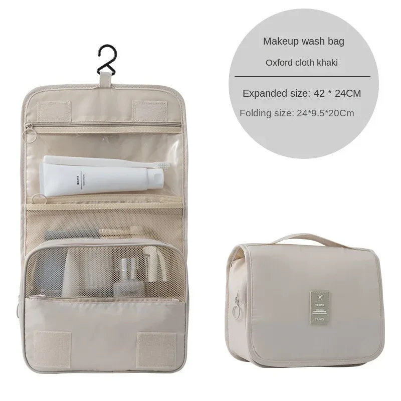 maquillage pour les femmes pliable voyage cosmétique organisateur sacs oxford étanche grande capacité salle de bain sac à main coréen sac fourre-tout nouveau