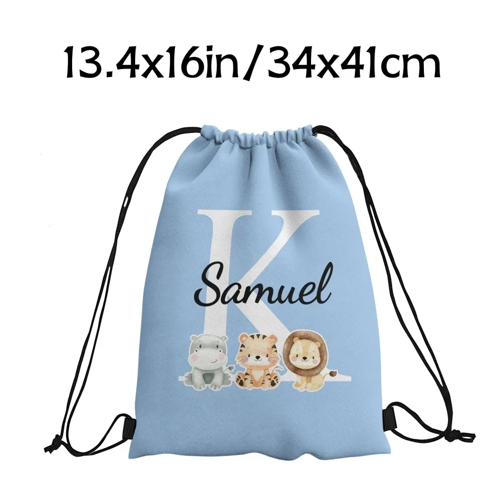 sac à dos personnalisé durable - sac à cordon avec initiales personnalisées, texte/message diy, sac à livres, cadeaux de fête d'anniversaire, cadeau de noël