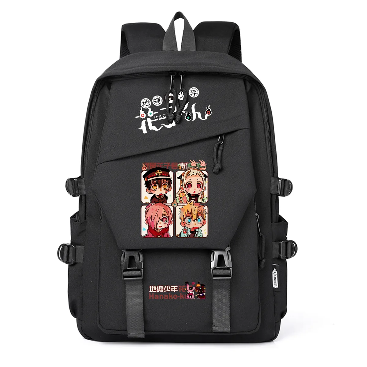 sacs à dos décontractés pour étudiants, sacs à livres pour filles, sacs à dos pour ordinateur portable, sacs à bandoulière, motif dessin animé anime toilet-bound hanako-kun