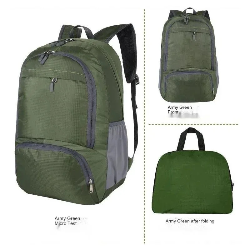 2025 plus récent loisirs sport voyage sac pliant étudiant cartable pliable sac à dos en plein air alpinisme sac léger