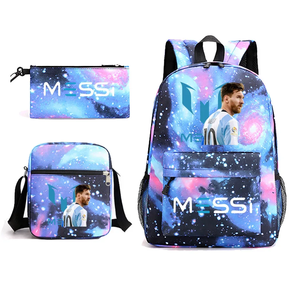 sac à dos imprimé messi, sac à dos de sport, de football, décontracté, pour femmes et hommes, sacs d'école pour ordinateur portable, sacs d'école harajuku, sacs de voyage pour femmes et hommes, mochilas