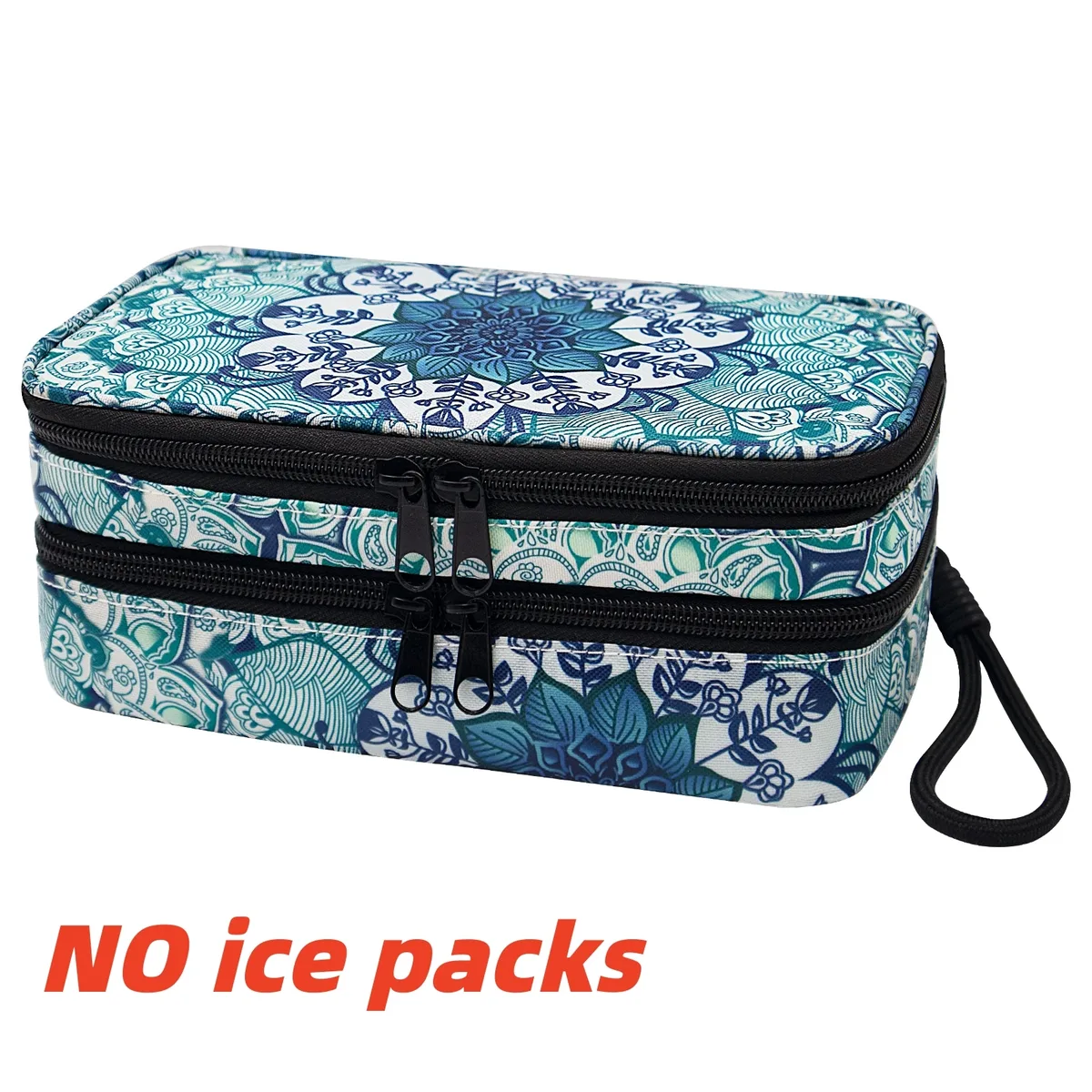 sac isotherme à insuline avec sacs de glace, organisateur de médicaments de voyage pour le diabète, mallette de rangement double couche