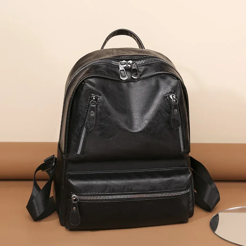 sac à dos multifonctionnel en cuir de vache de luxe pour femme, cartable de voyage, vintage, grande capacité, 