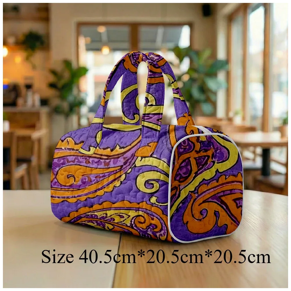 sac fourre-tout matelassé pour homme et femme, grand sac hobo chic bohème, sac à bandoulière unique à imprimé cachemire, sac de plage spacieux, sac de voyage fourre-tout
