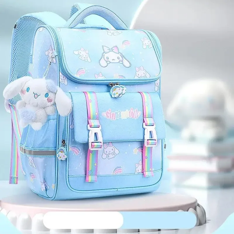 sac à dos grande capacité cinnamoroll mignon style anime, cartable d'école pour étudiant, sac à bandoulière de dessin animé, cadeau de voyage pour ami