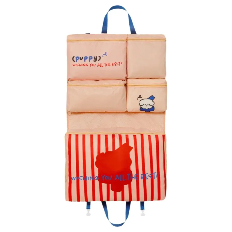 sac de rangement pour vêtements grande capacité, organisateur de voyage suspendu, motif dessin animé mignon, pour armoire, chaussures, sous-vêtements et soutiens-gorge
