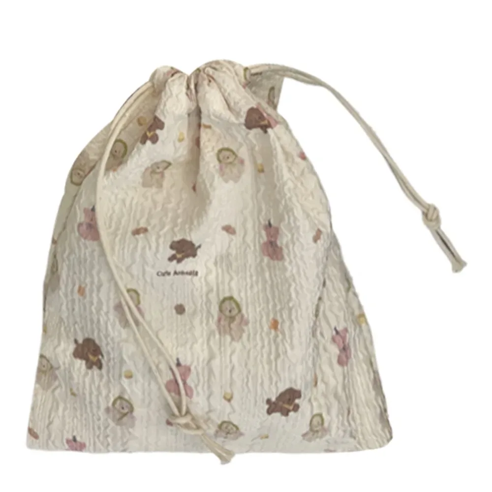 sac cadeau portable pour bricolage, sac d'emballage multifonction anti-poussière pour bonbons, sac de rangement en tissu de grande capacité pour pièces de monnaie