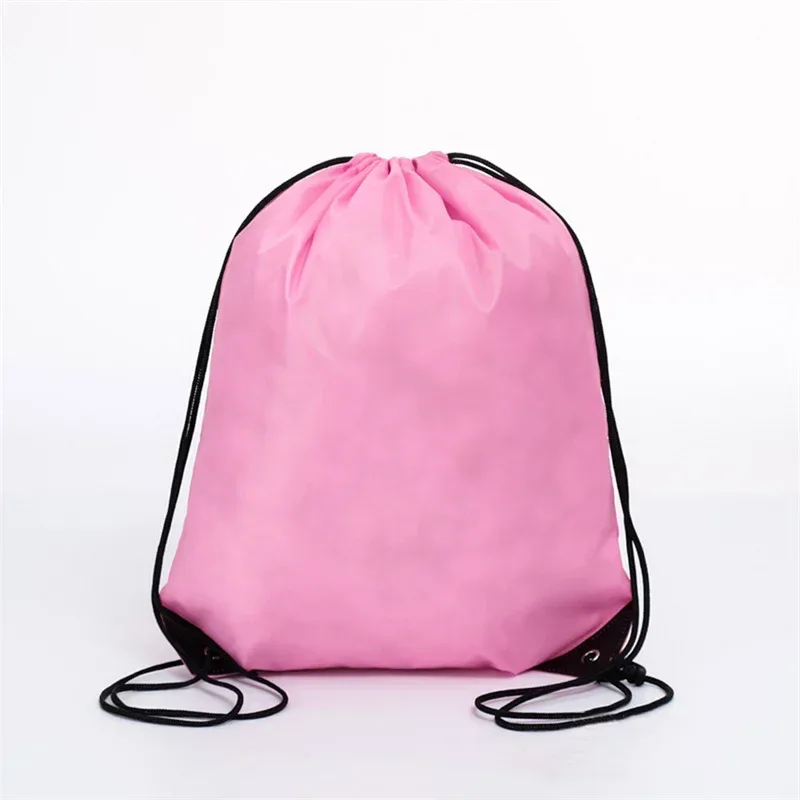 1pc sac à dos à cordon avec bande réfléchissante chaîne sac à dos cinch sacs sac en vrac pour l'école yoga sport gymnase voyage