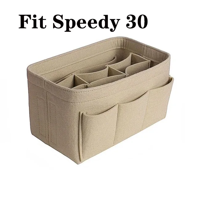 sac d'insertion d'organisateur de maquillage pour sac à main, sac à cosmétiques portatif de sac à main intérieur de voyage, sacs à cosmétiques adaptés à speedy neverfull