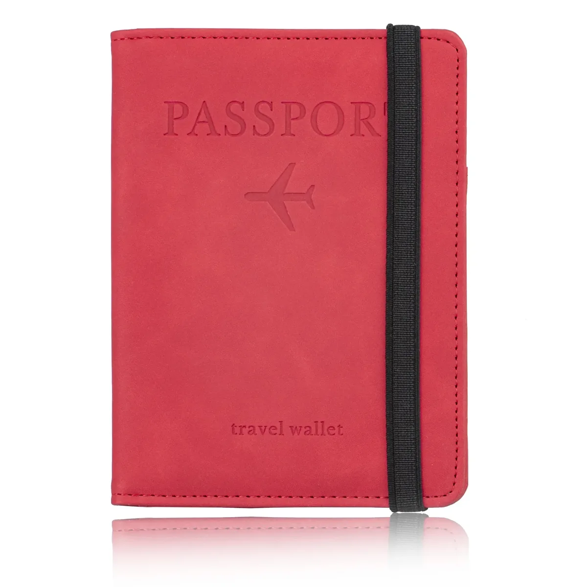 étui à cartes en cuir bloquant rfid, porte-passeport, portefeuille, accessoires de voyage pour femmes et hommes