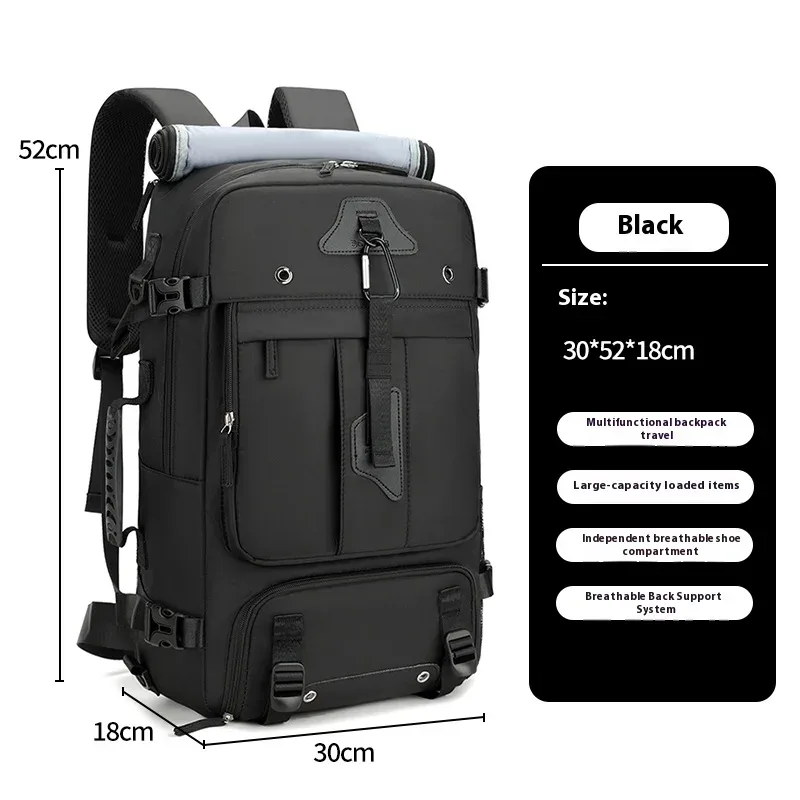 sac à dos transfrontalier pour hommes au design haut de gamme, sac à bandoulière grande capacité, sac de voyage portable, sac à dos de randonnée en plein air