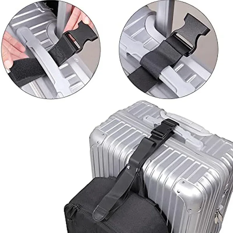 sangles de bagages réglables noires pour rêves de voyage, accessoires pour allergiques
