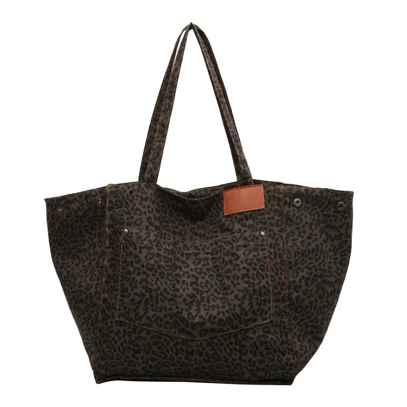 design léopard 2023 mode coréenne shopper grands sacs à provisions pour femmes sac à main dame sac à bandoulière grande capacité sac fille sac à main