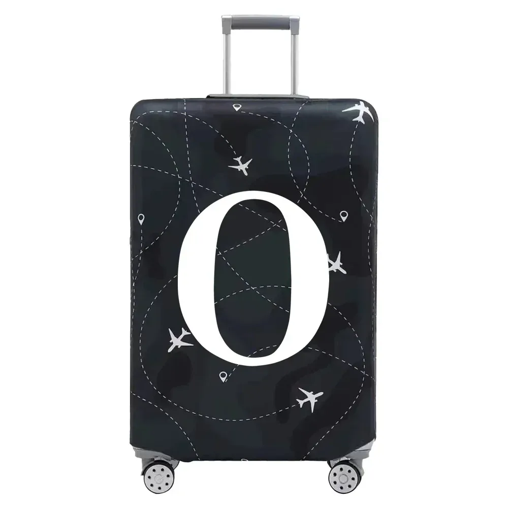 juste de protection en tissu pour bagages, housse anti-poussière anti-rayures, valise trempée pour sac de 18 à 32 pouces, lettre blanche, accessoires de voyage