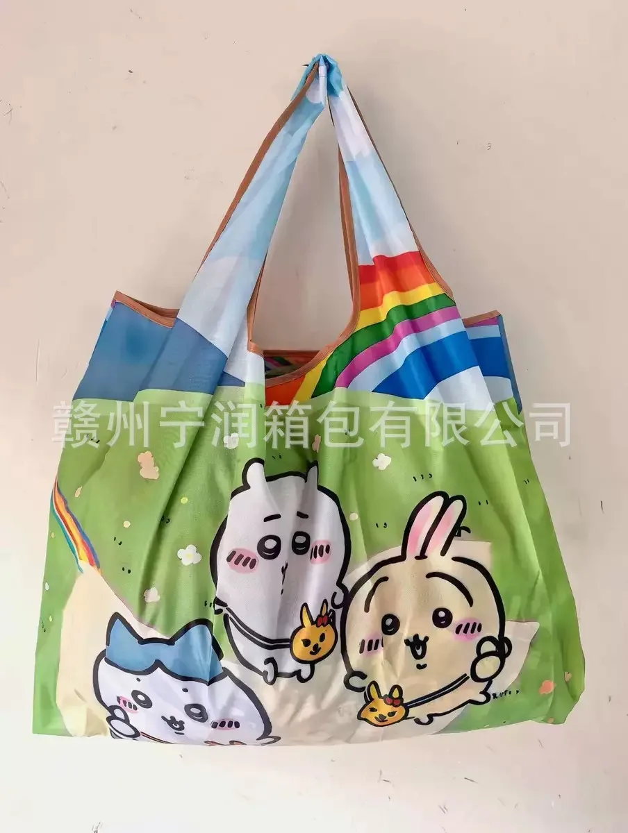 chiikawa nouveau sac à main de dessin animé, sac de courses, sac à bandoulière hachiware, sac à déjeuner, sac de rangement portable de grande capacité