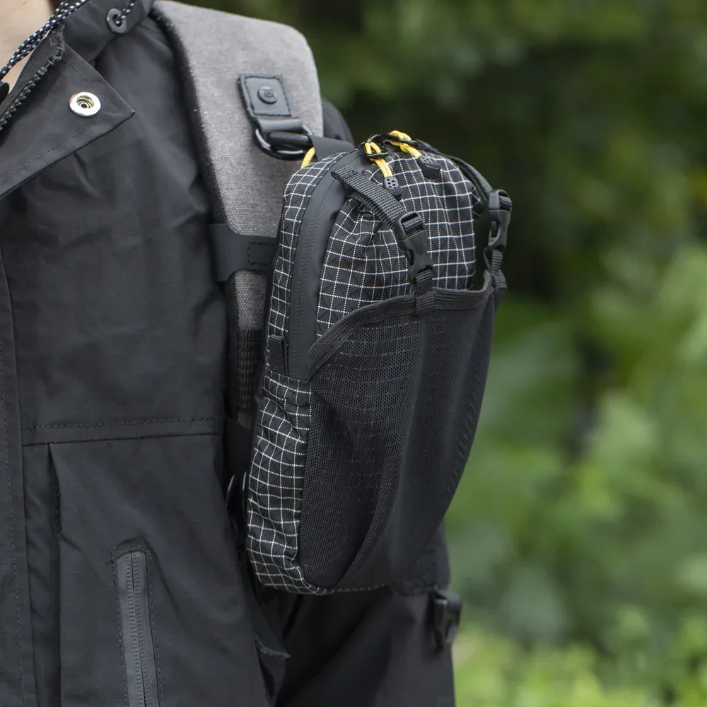 sac à dos imperméable avec sangle d'attache pour épaule, pochette légère pour téléphone avec sangle pour les sports de plein air, la randonnée et le camping