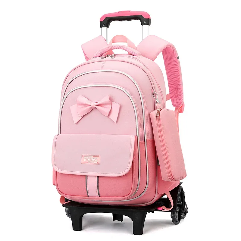 sac à dos à roulettes pour enfants, ensemble de 3 sacs d'école à roulettes pour garçons et filles, sac à dos de voyage avec sac à bandoulière