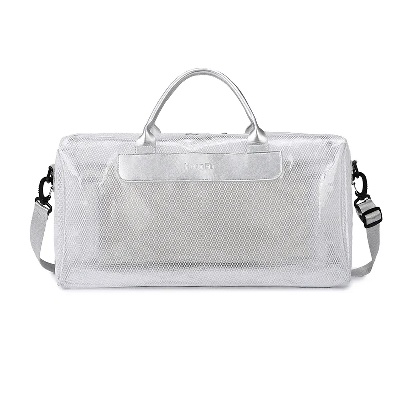 sac de rangement pour équipement de natation avec séparation sec/humide, sac élégant pour sources chaudes et fitness, sac de plage transparent et durable pour étudiants