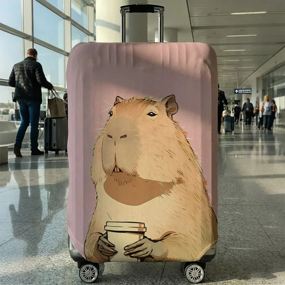 housse de protection pour bagages à motif animal, ensemble adapté aux bagages de 18 à 32 pouces, housse de poignée de valise, accessoires de voyage