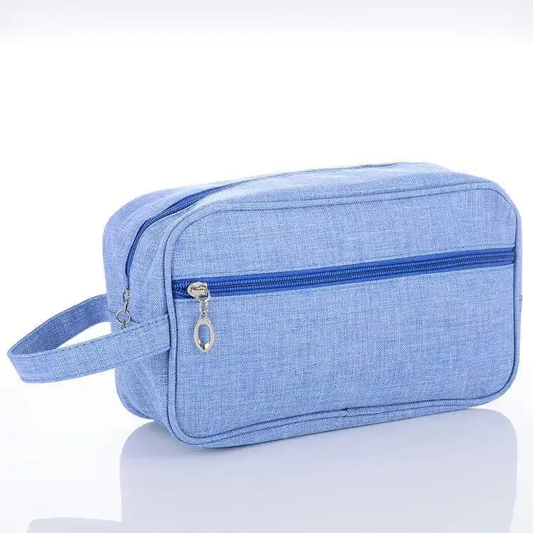 trousse de maquillage étanche pour hommes et femmes, trousse cosmétique de voyage, trousse de toilette, trousse de rangement en toile, sac à main pour poudres lavantes de beauté