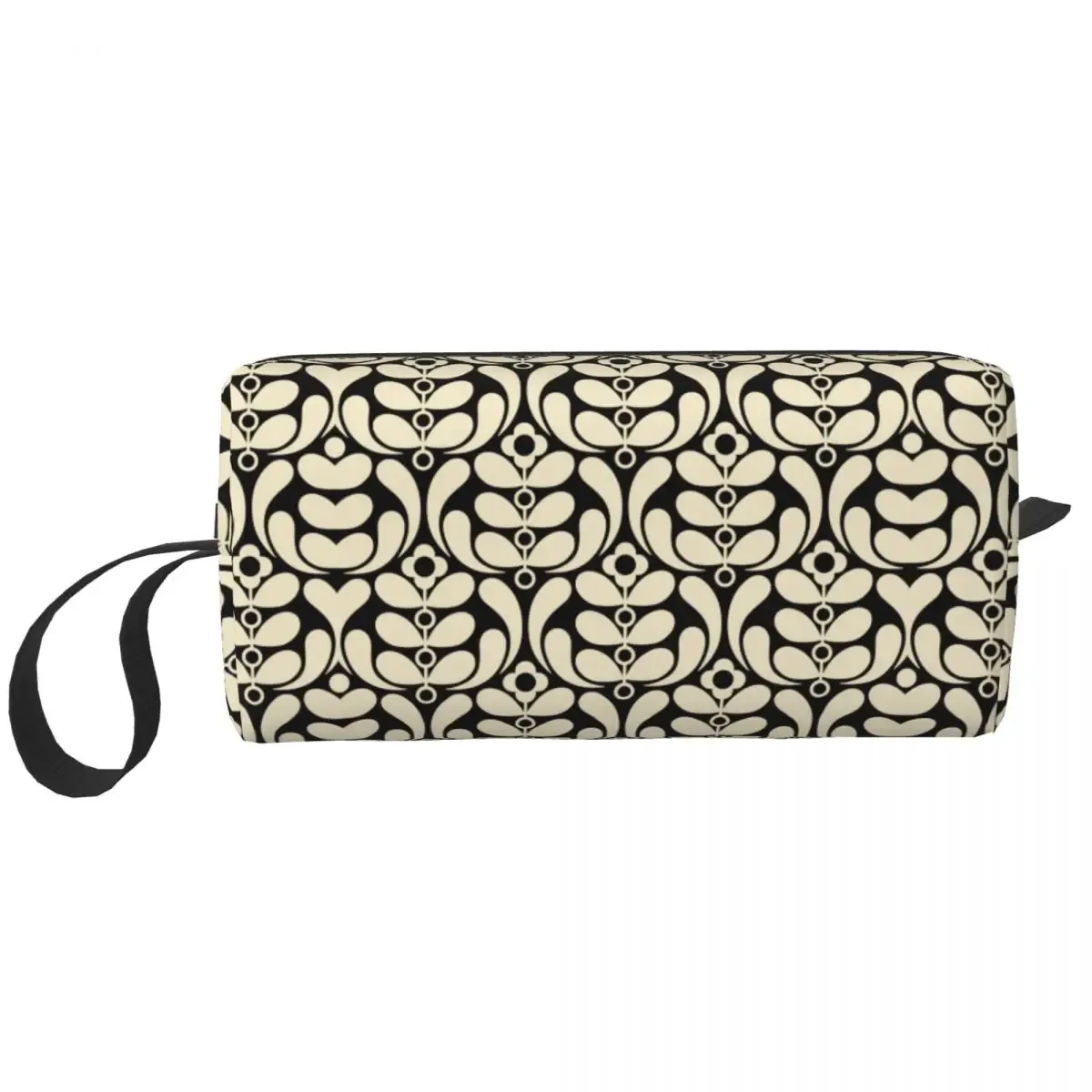 orla kiely-trousse de toilette de voyage à imprimé personnalisé de fleur d'émeraude, sacs de rangement de maquillage et de cosmétique pour femme, trousse de trousse dopp