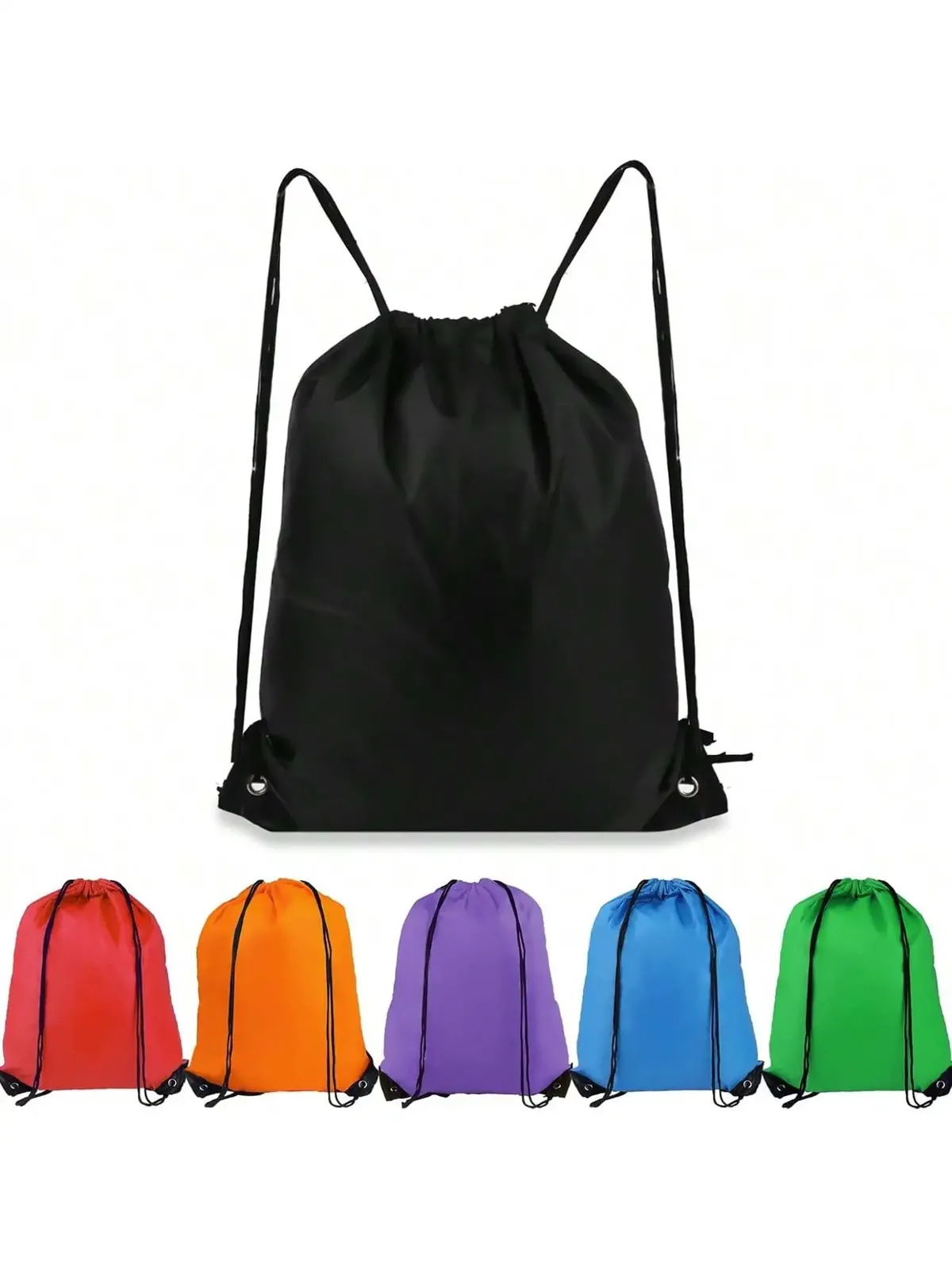 sacs à dos à cordon de serrage 1-10 couleurs, fourre-tout de rangement en polyester, sac à cordon en vrac pour le sport, la salle de sport, les voyages, la natation
