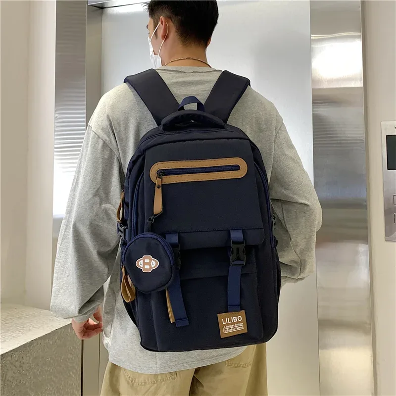 sac à dos de grande capacité en tissu oxford, sac à dos de voyage pour hommes, sac à dos pour ordinateur multi-poches