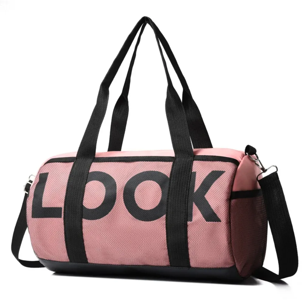 sac de voyage en nylon tendance, grande capacité, motif look, sac à main de sport imperméable et robuste, sac à bandoulière pour homme et femme