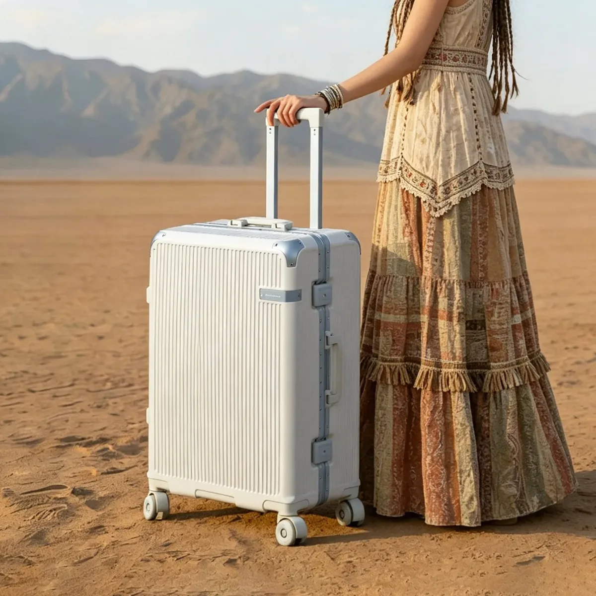 valise à cadre en aluminium avec serrure à combinaison, unisexe, portable, 20 pouces, bagage à main pour étudiant, 28 pouces, avec roues silencieuses