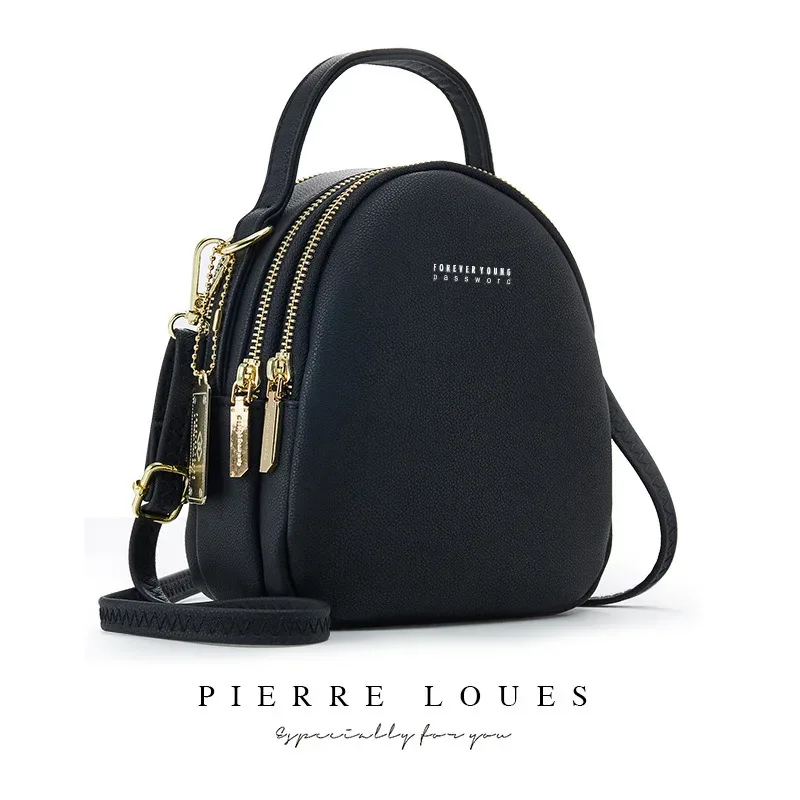 mini sac à dos pour femme, sac à main pour femme, fourre-tout multifonctionnel, sac initié de luxe, document solide, sac décontracté pour femme