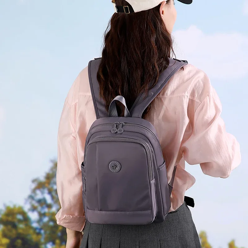 sac à dos tendance pour femme, en tissu de haute qualité, style élégant, sac à dos de shopping pour filles, sac à dos féminin tendance