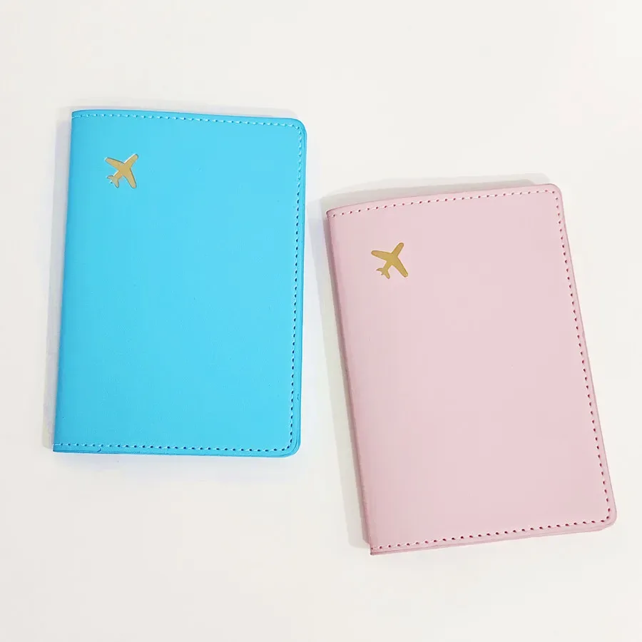 porte-passeport en cuir pu, étui de voyage, accessoires de voyage, portefeuille tendance pour filles et garçons