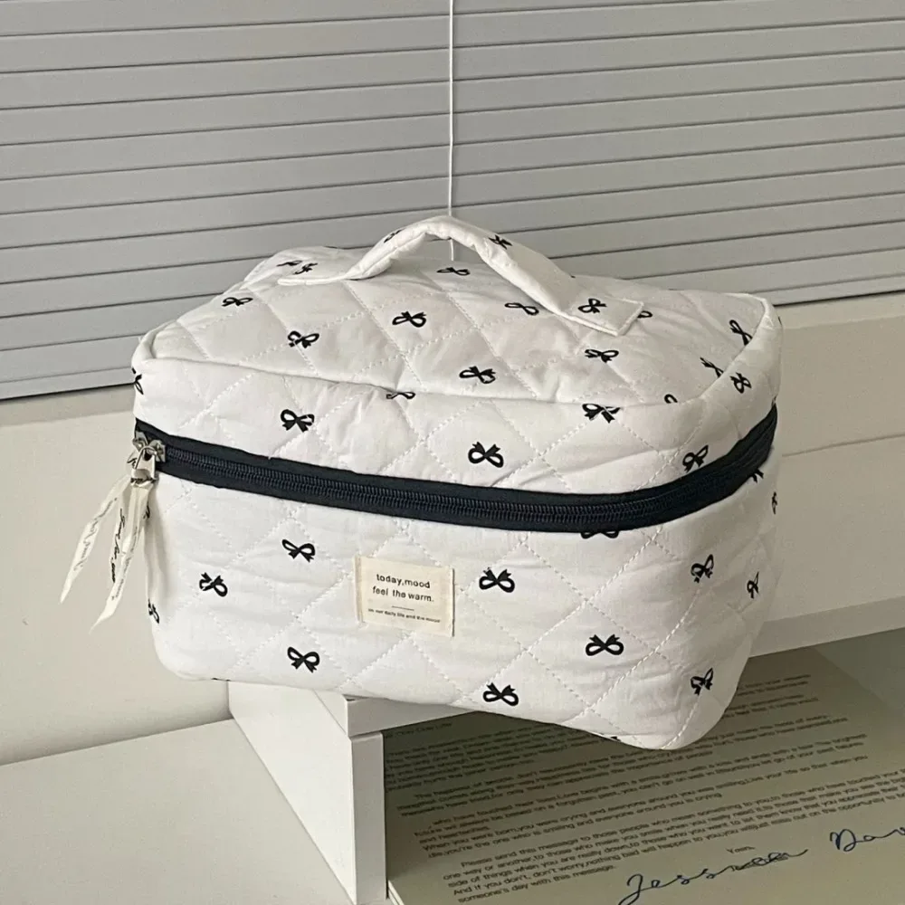 sac à cosmétiques portable bleu pour femme, pochette de voyage, sac de rangement grande capacité, trousse à maquillage zippée, cadeaux