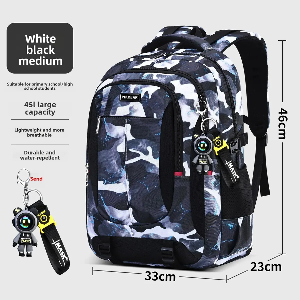 astronaute pendentif orthopédique hommes ordinateurs portables sac à dos adolescents camouflage cartable primaire sacs à dos imperméables étudiants sacs d'école