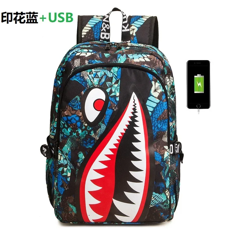 sacs à dos impressions de bouche de décodage cool, sacoches d'université solomon pour garçons, cartables unisexes, sacs imperméables pour étudiants, sacs de grande capacité