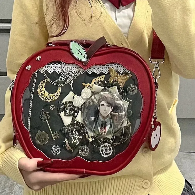 sac à dos créatif tomate et carotte, plusieurs poches, sac ita transparent à bandoulière, sacs à dos en peluche doux, sacs à bandoulière grande capacité