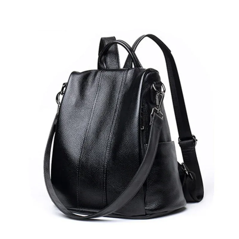 xmessun nouveau sac à dos en cuir souple pour femmes, sac de voyage de grande capacité à double épaule de haute qualité pour femmes