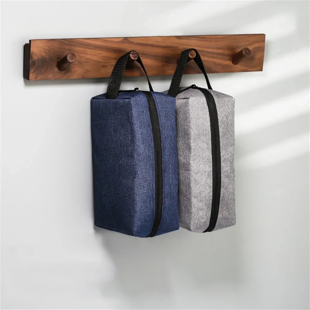 1 pièces sac de maquillage en tissu oxford imperméable hommes voyage organisateur de cosmétiques trousse de toilette sac de cosmétiques coréen pochette de maquillage pour dames