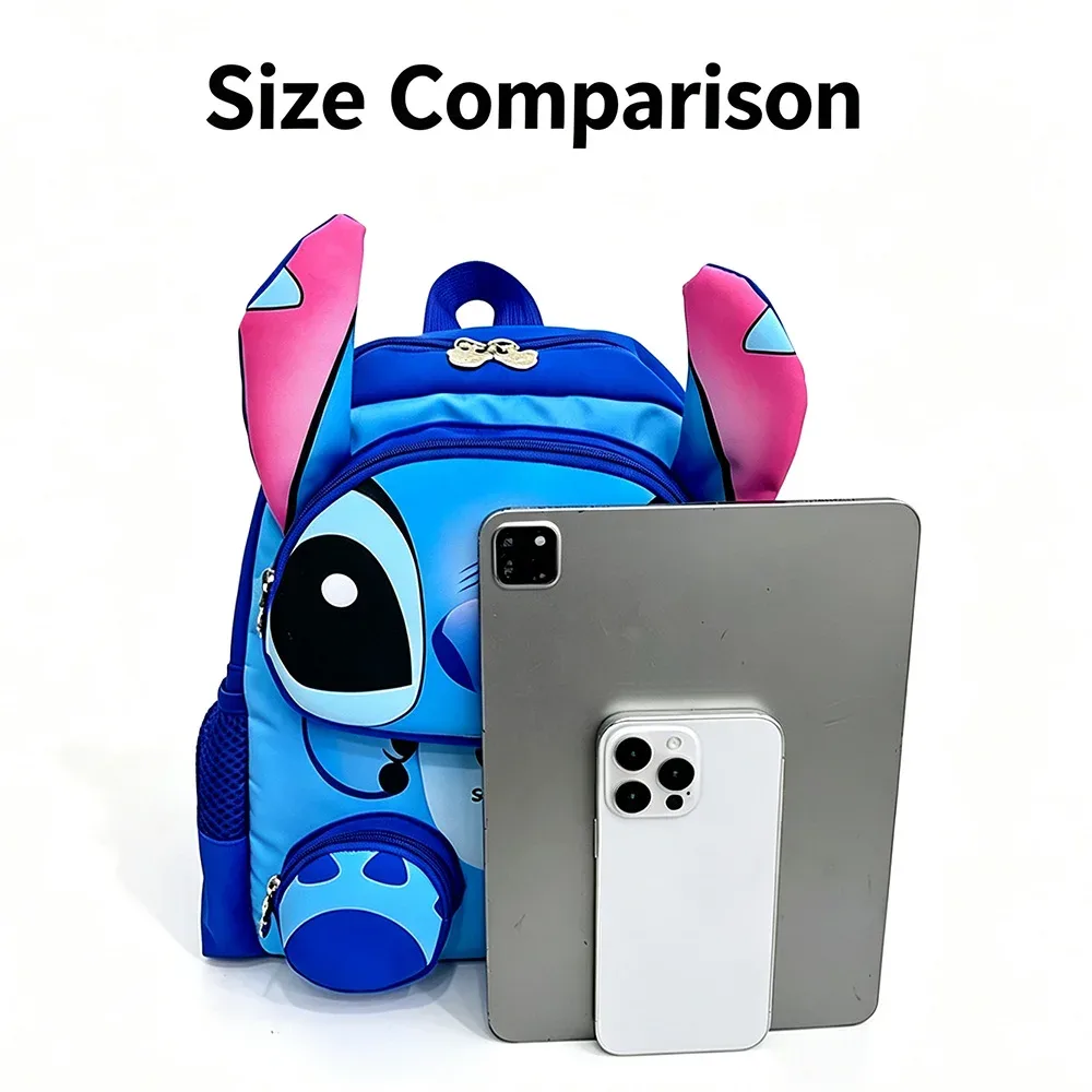 sac à dos en nylon coloré style dessin animé, pour loisirs et extérieur, sac de banlieue tendance à double bandoulière, fermeture éclair, design ludique