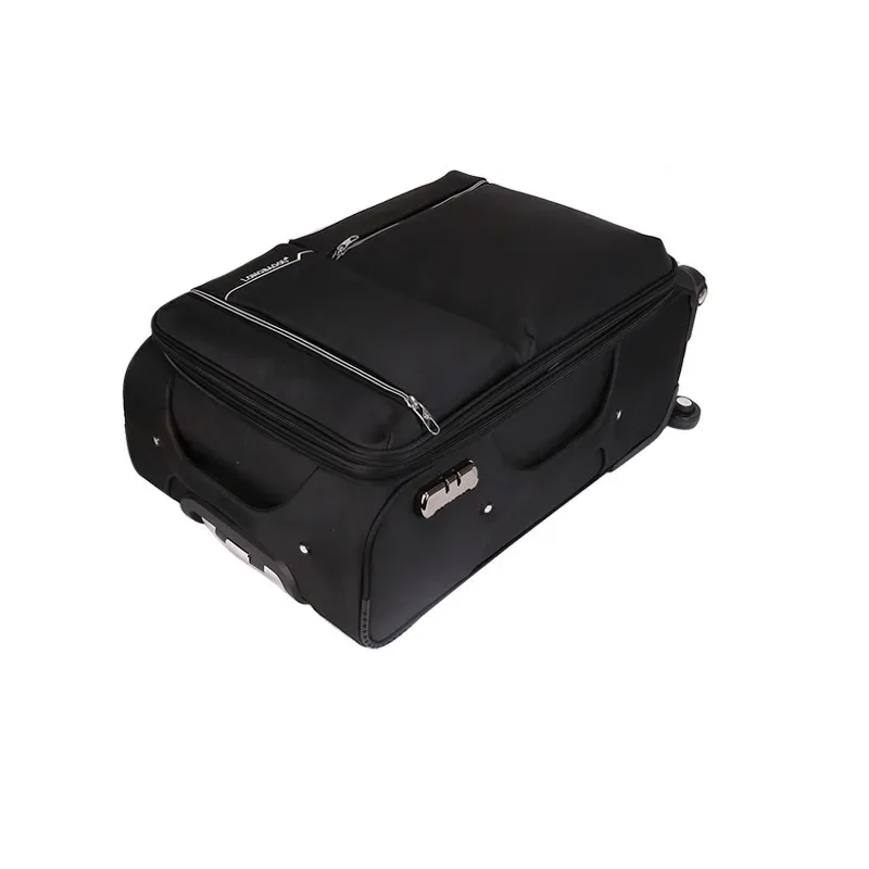 valise de voyage à roulettes avec fermeture éclair, sac à bagages à roulettes pour étudiant, grande capacité, affaires, oxford grill