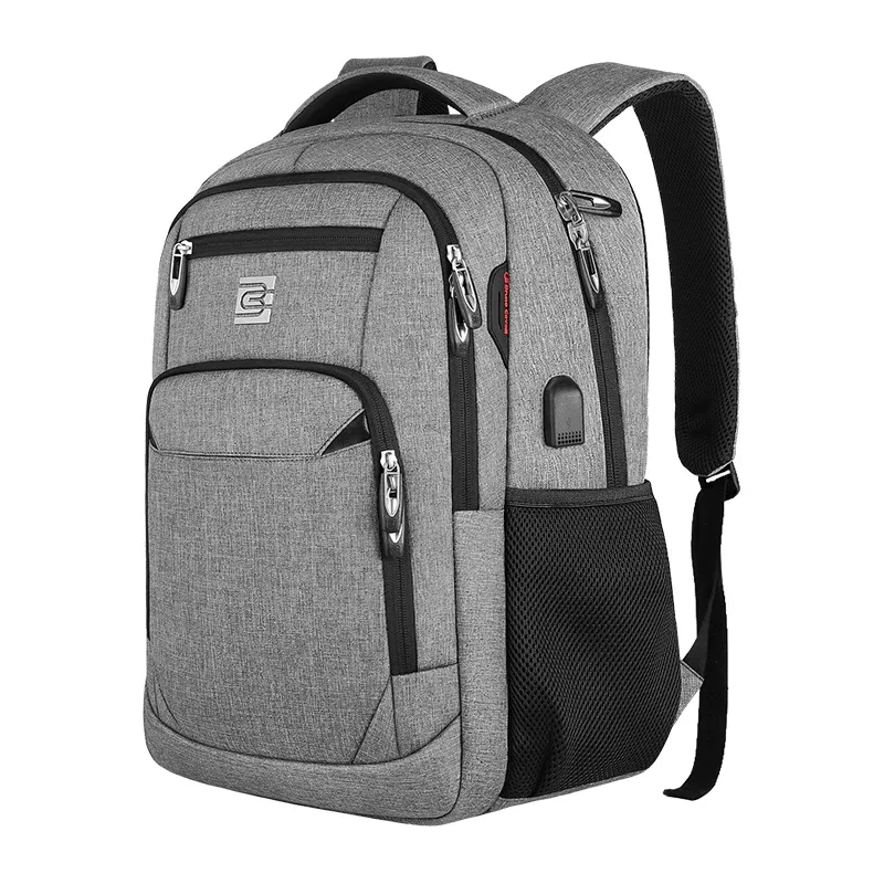 sac à dos pour ordinateur portable avec port de chargement usb, antivol, mince, durable, voyage d'affaires, sac d'école universitaire, femmes et hommes, 15.6 pouces, 17 pouces