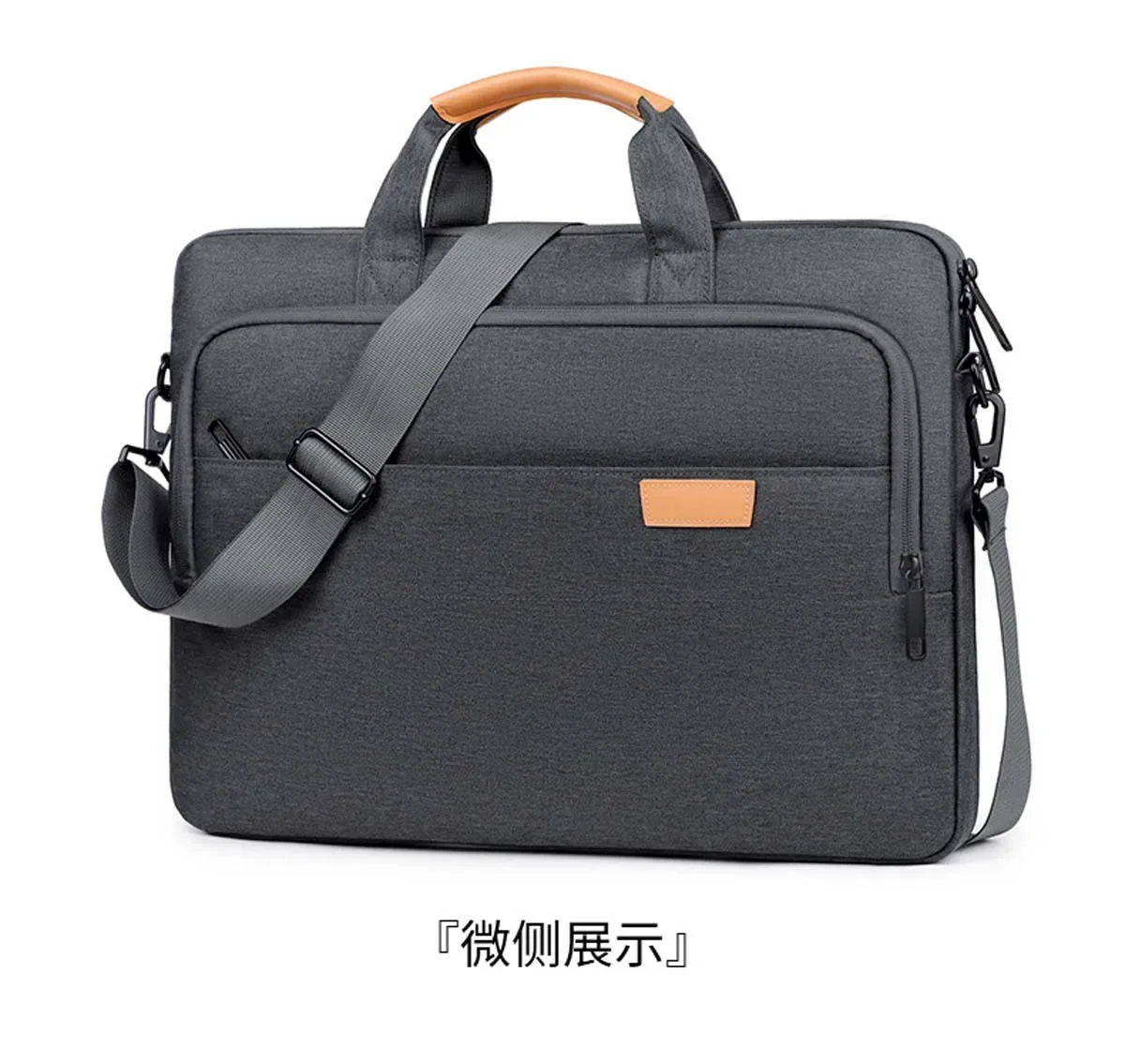 sac pour ordinateur portable de grande capacité pour hommes, sac à bandoulière épais et résistant aux chocs avec airbag, sac pour ordinateur portable de 14 à 17 pouces, sac de voyage et de réunion d'affaires