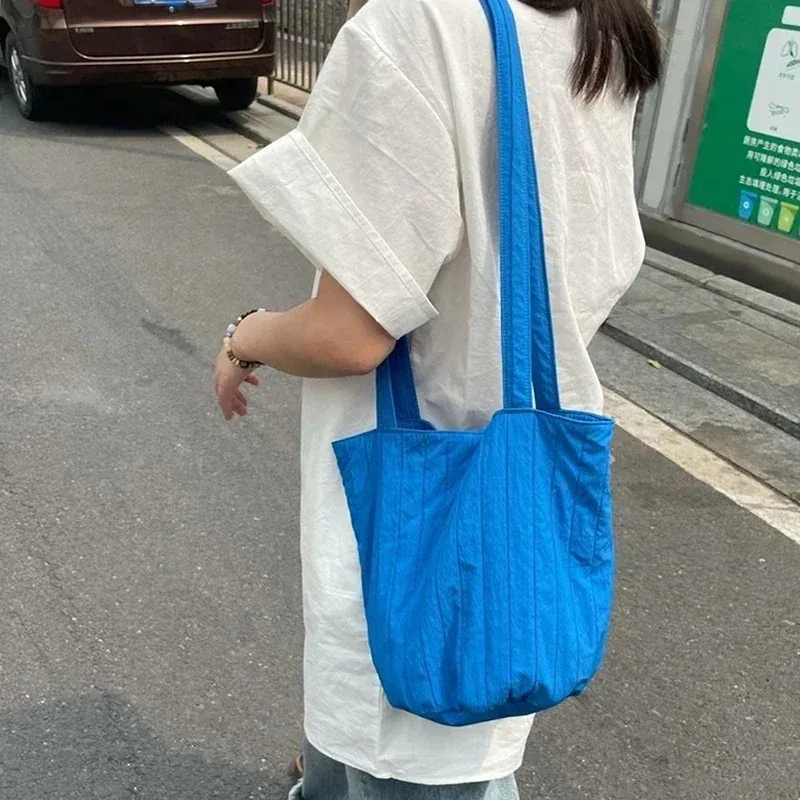 Sac de mode décontracté pour femmes, sacs à main de shopping, stockage environnemental, fourre-tout à bandoulière réutilisable, sacs d'école, sac de styliste pour filles