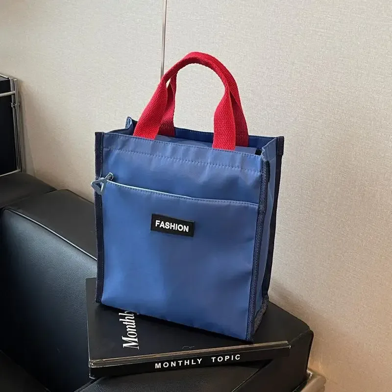 sac à main en toile, sac fourre-tout de grande capacité avec fermeture éclair, sac à bandoulière portable pour étudiants, livres scolaires, bureau, courses quotidiennes