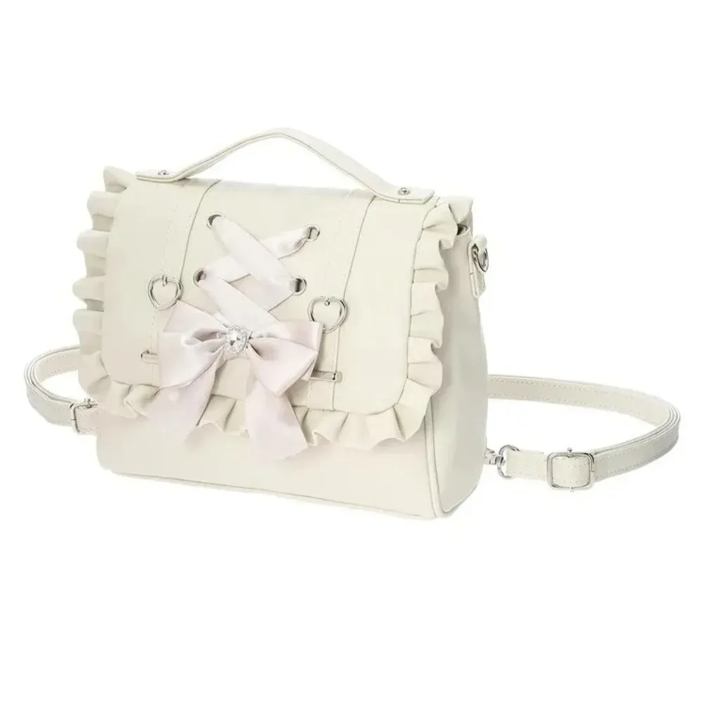sac à dos portable avec nœud papillon, grande capacité, style ballet, sac à bandoulière, sac à main coréen, sac d'école, sac de voyage