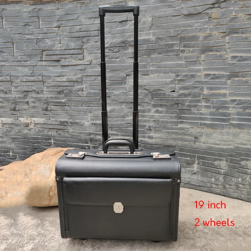 valise à roulettes pour capitaine, avocat, steward, photographie d'affaires, valise de cabine, agent de bord, train à grande vitesse