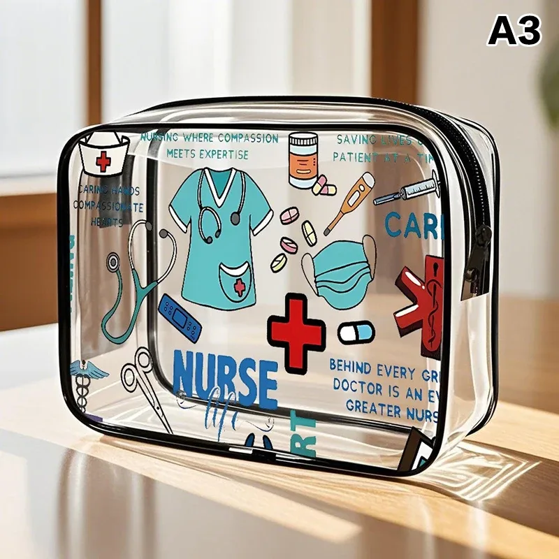 sac de voyage grande capacité pour médicaments et cosmétiques pour femmes, organisateur de rangement à fermeture éclair pour usage extérieur